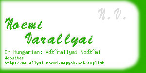 noemi varallyai business card